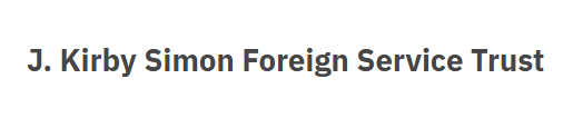 J. Kirby Simon Foreign Service Trust